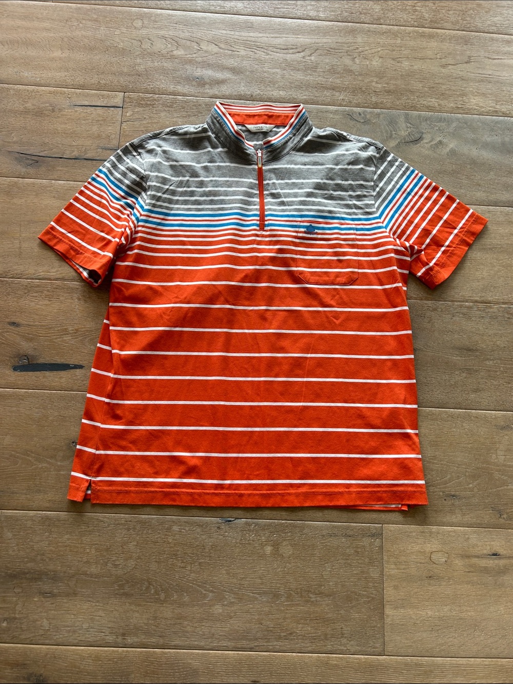 Imperial Striped Pocket Tee in Red, White & Blue